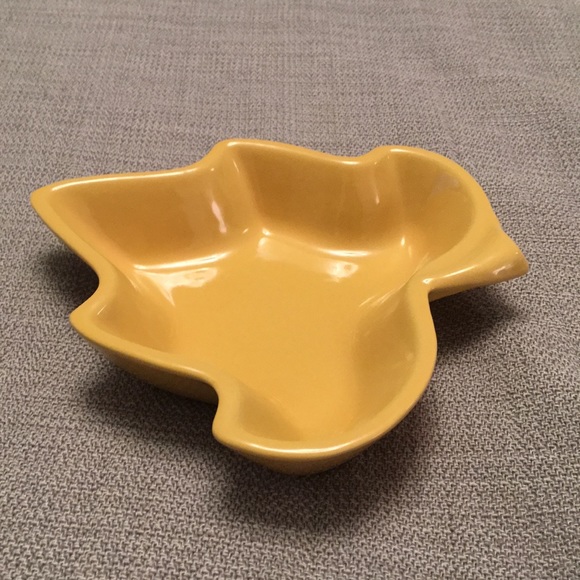 New Fall Ceramic Candy Dish Trinket Bowl Leaf Pattern Dish From Portugal - Picture 10 of 11